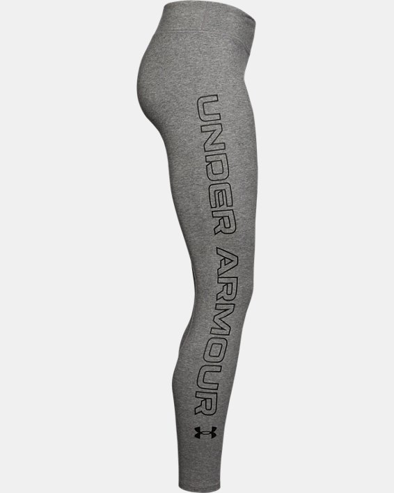Women's UA Favorite Wordmark Leggings, Gray, pdpMainDesktop image number 6